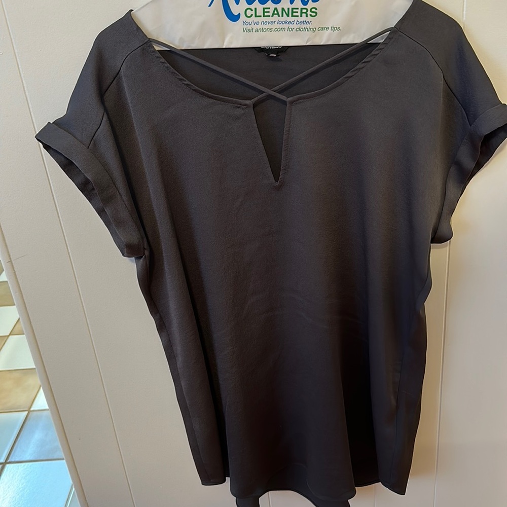 Express Women’s Dark Gray Blouse
